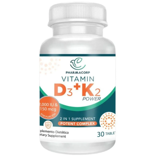 VITAMINA D3+K2 2000UI-150MG TAB X 30 (PHARMACORP)